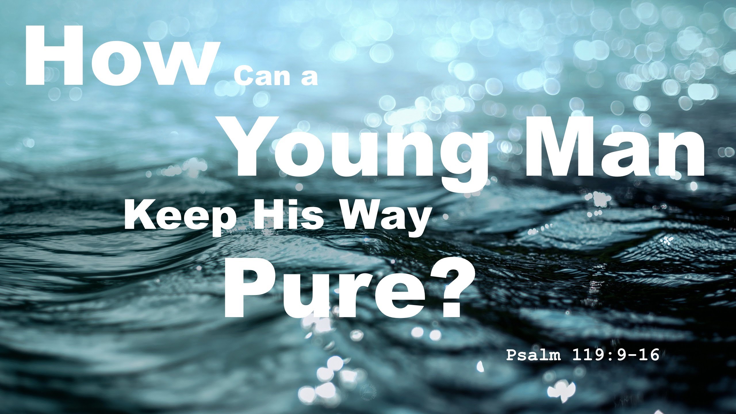 How can a young man keep his way pure david maby